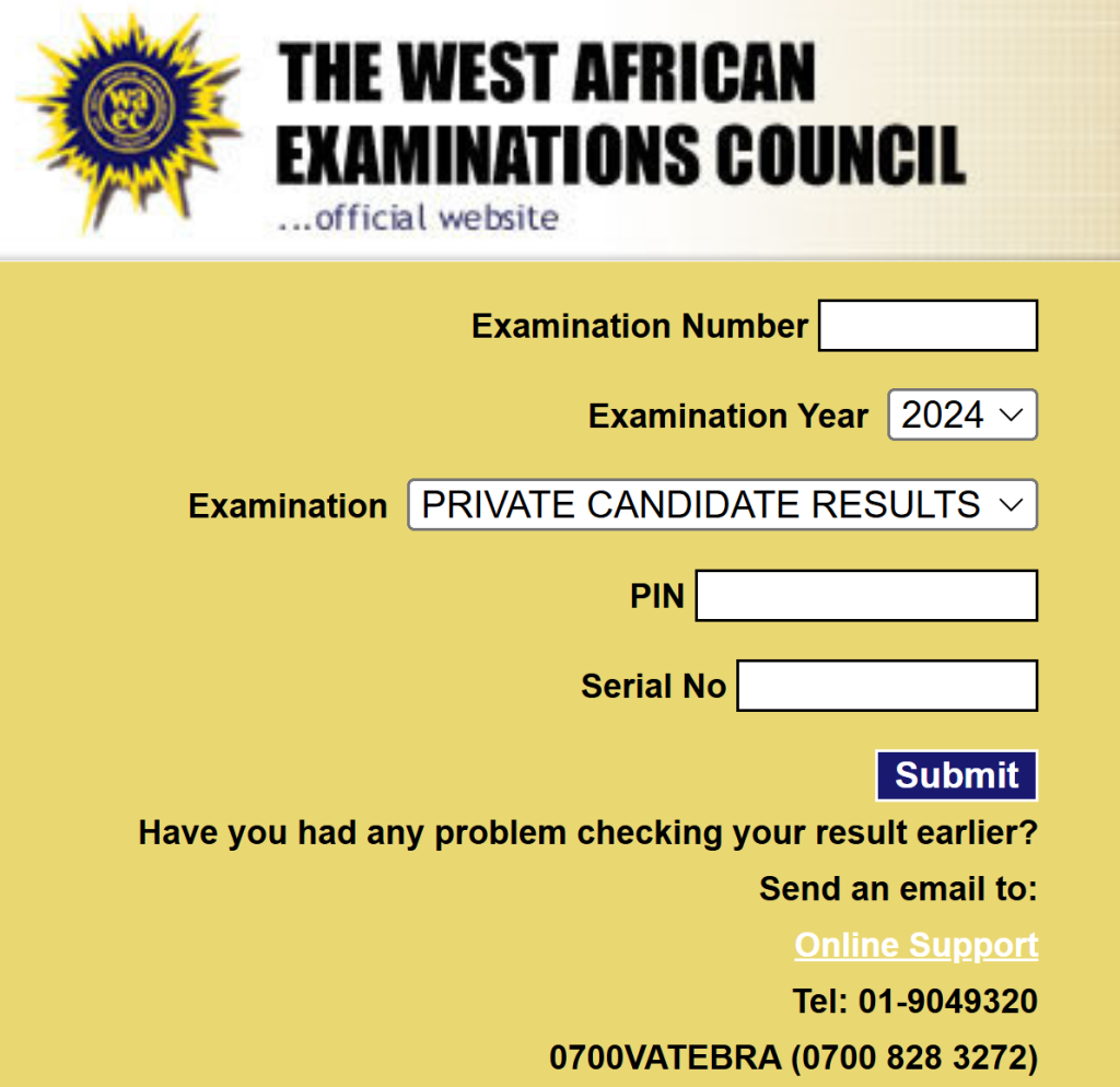 WAEC Result Checker